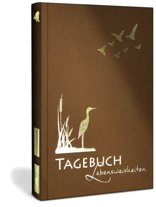 Tagebuch, illustriert mit Aquarellmalerei und schönen Sprüchen zum Nachdenken, ISBN 9783982303208, Buchcover